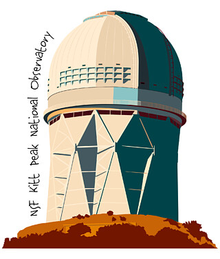 Sticker: Nicholas U. Mayall 4-meter Telescope